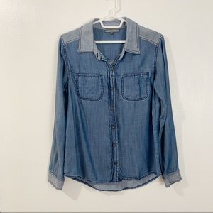 Michael Stars Chambray button down top